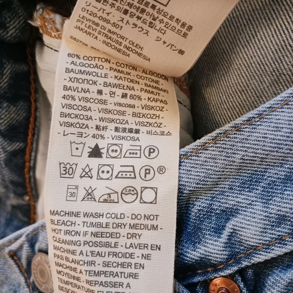 NWT Levi's Circular 501 Original Jeans 29 x 32 - Picture 9 of 14